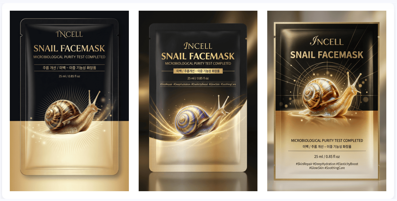 Incell Snail Face Mask – Korean Skincare with Snail Mucin
